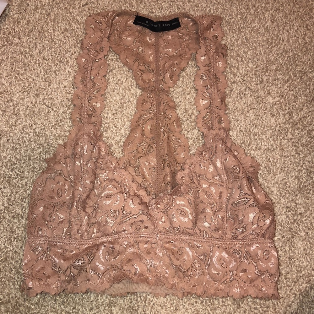 Pink boutique bralette